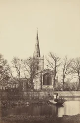 Church from a River Bank, 1850s