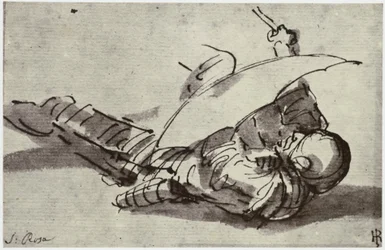 Salvator Rosa, The Wounded Soldier