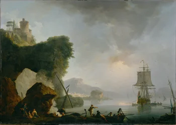 Seascape with Sinking Sun