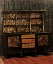Sideboard with decorative panels, c.1892