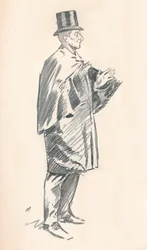 Lead Pencil Sketch by Phil May