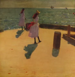 On Walberswick Pier, c1887, c1915
