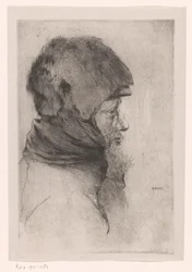 Head of an Old Man, in Profile (original title: Old Beggar)