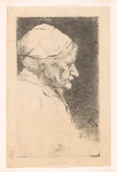 Portrait of an Old Woman, in Profile