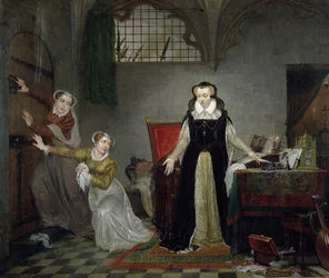 Mary Stuart (1542-87) at the Moment of Leaving for her Execution, 8th February 1587