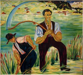 Two Mowers at Lake Davos