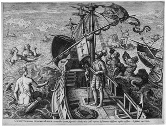 Christopher Columbus Ligur Americae Retectio, 1591
