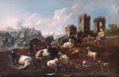 Shepherd and Cattle, Late 17th or Early 18th Century