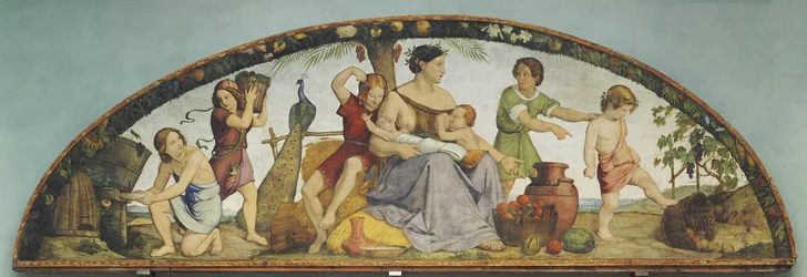 The Seven Years of Plenty. Lunette from the Eight-Part Cycle from the Casa Bartholdy in Rome