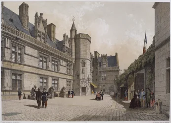 Cluny Hotel and Museum, Paris, illustration from 