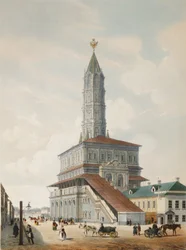 The Sukharev Tower in Moscow, 1846