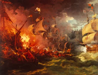 Defeat of the Spanish Armada, 8 August 1588