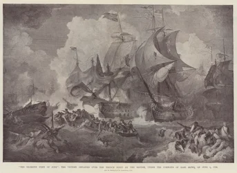 The Glorious First of June, the Victory Obtained Over the French Fleet by the British, Under the Command of Earl Howe, on 1 June 1794