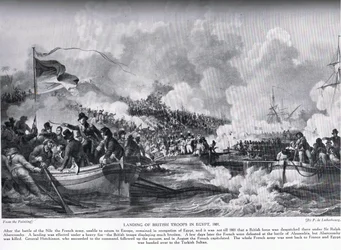 The Landing of British Troops in Egypt in 1801