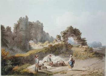 Gate of Carisbrook Castle, from 
