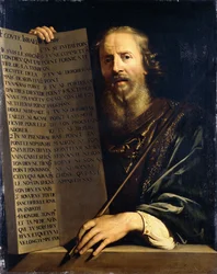 Moses Holding the Ten Commandments