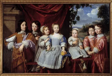 The children of Henri Louis Habert de Montmort (Henri-Louis Habert de Montmor) (1600-1679), painting by Philippe de Champaigne (1602-1674), 1649, Reims, Museum of Fine Arts