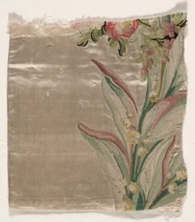 Coverlet Fragment, c. 1760-1770