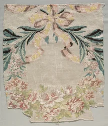 Silk Fragment, Part of Panel called The Flower Basket, 1770