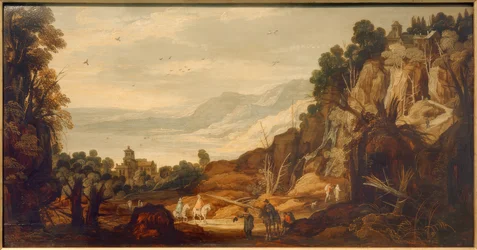 Mountain Landscape with Riders