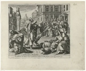 Jonah Proclaims the Downfall of Nineveh