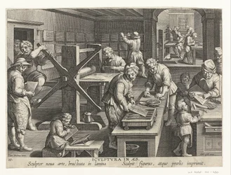 Production of Copper Engravings