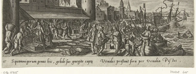 Fish Market (series title: Hunting and Fishing, Venationes, Piscationes et Aucupii Typi)