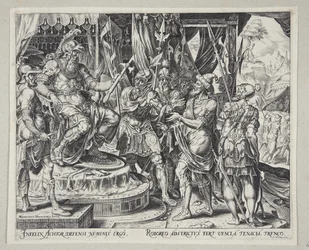 Achior Pleading with Holofernes for the Israelites