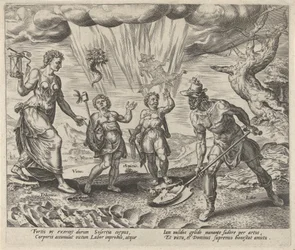 Labor is Rewarded with Food and Clothing (series title: Rewards for Labor and Diligence)