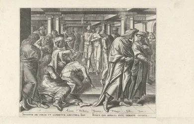 Christ and the Adulterous Woman (Six Scenes with Christ and Women from the Gospels)
