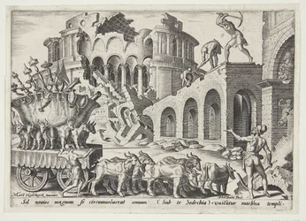 The Chaldeans carrying away the temple treasures