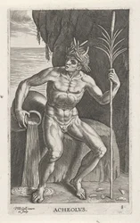 Sea God Achelous (series: River and Sea Gods, Semideorum Marinorum amnicorumque sigillariae imagines perelegantes)