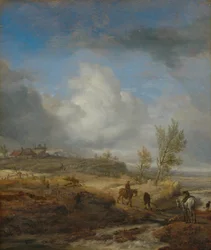 Cloudy Dune Landscape