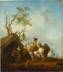 Horsemen before a Camp Follower