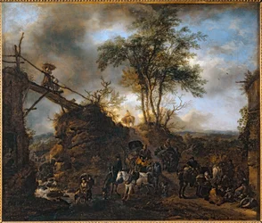 Wooden Bridge over the Torrent