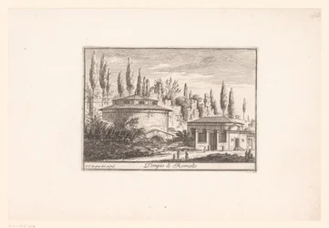 View of the Temple of Romulus (Views of Ancient and Modern Rome series)