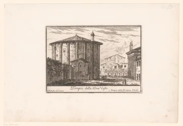 View of the Temple of Vesta (series: Views of Ancient and Modern Rome)