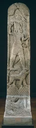 Votive Stela Depicting a God Standing on a Lion, from Amrith