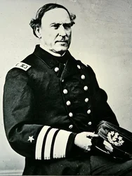 Portrait of David Glasgow Farragut; captured New Orleans in 1862 and Mobile Bay