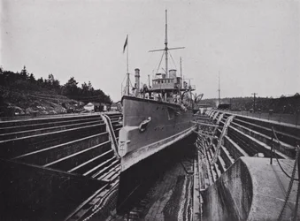 HMS Flora in Dock, Esquimalt, British Columbia