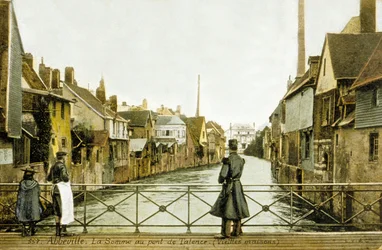 River Somme and the Bridge of Talence, Abbeville, France