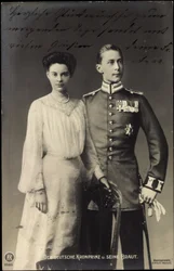 German Crown Prince with Bride, Friedrich Wilhelm, RPH