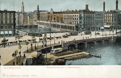 Reesendamm Bridge, Alster River, Hamburg