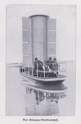 Struzyna, wind-powered boat using a Flettner rotor