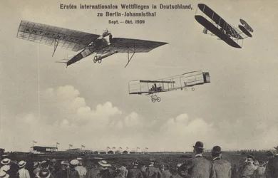 The first international air race meeting in Germany, the Berliner Flugwoche, Berlin-Johannisthal, September - October 1909