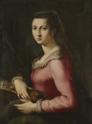 Portrait of a Woman as Saint Catherine