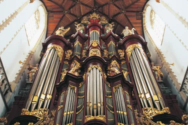 The organ in St-Bavokerk church, Haarlem, The Netherlands