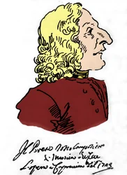 Antonio Vivaldi (1678 - 1741), Cartoon by Pierre Leone Ghezzi (1674 - 1755)