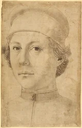 Portrait of a Young Man, Head and Shoulders, Wearing a Cap
