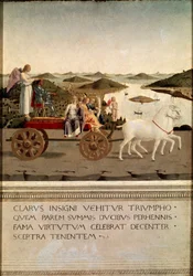 Diptych of triumph of Federico da Montefeltro and Battista Sforza